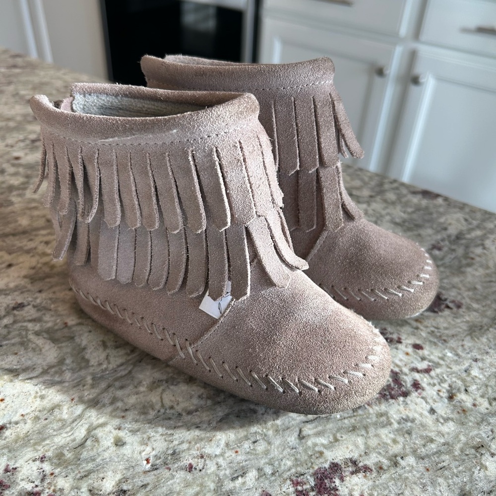 Little Love Bug Gray Cozy Boots